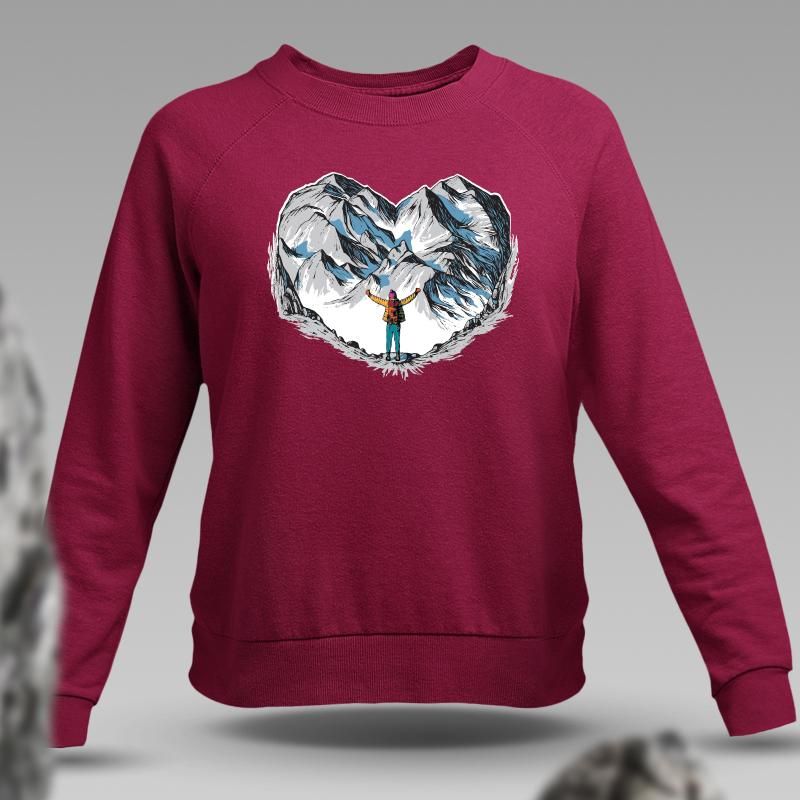 Bluza damska | ŚNIEŻNE SERCE