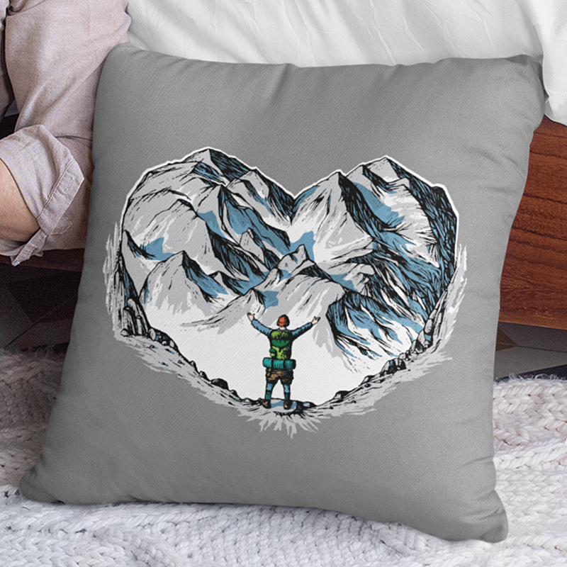 Poduszka | ŚNIEŻNE SERCE - On