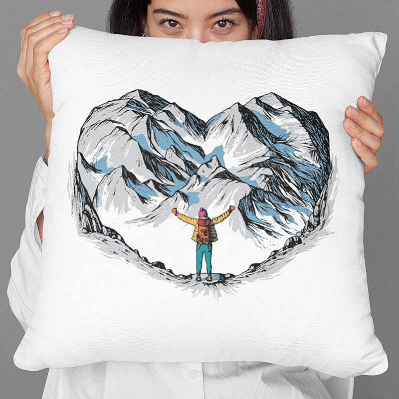 Poduszka | ŚNIEŻNE SERCE - Ona