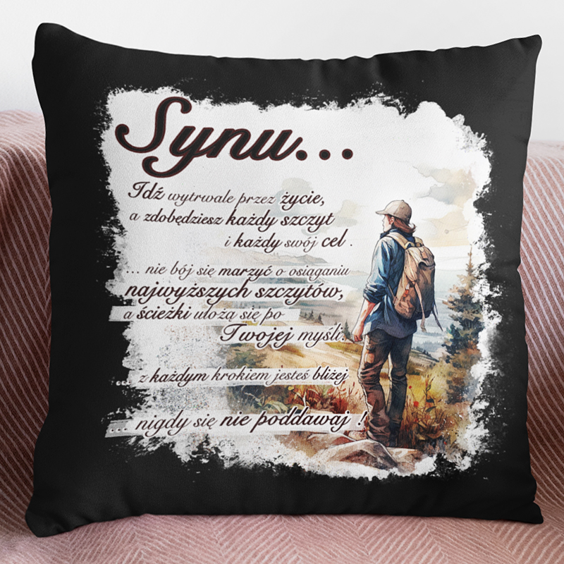 Poduszka | Synu - Idź wytrwale